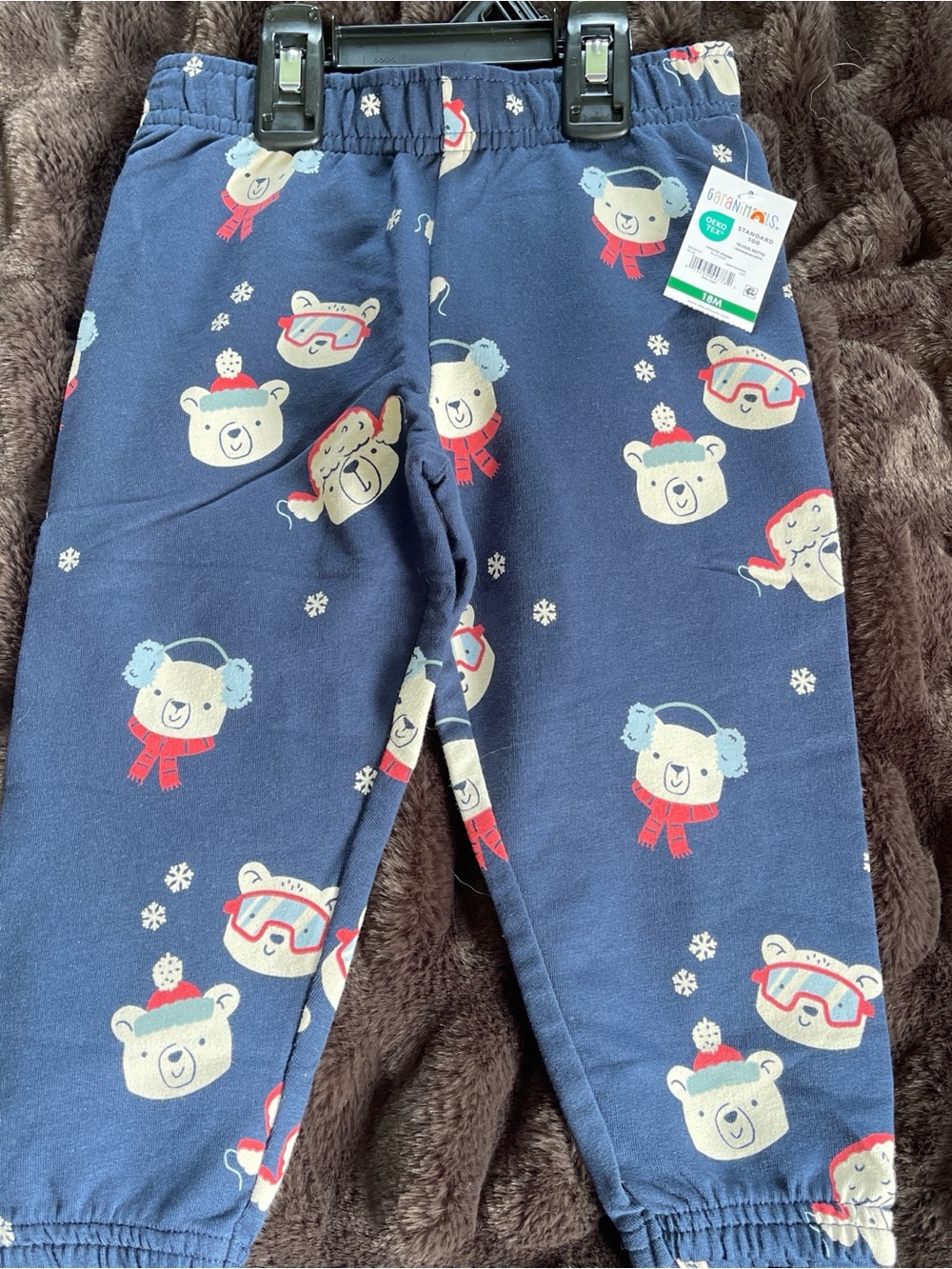 Garanimals Navy Blue Bear Print Pajama Bottoms